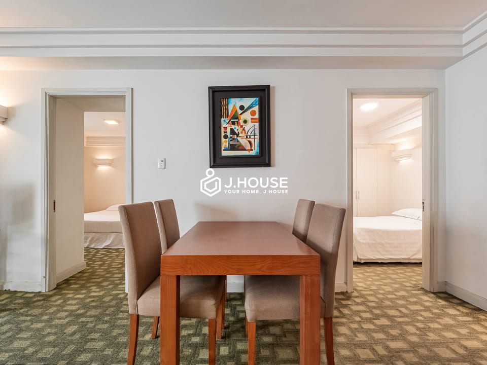 2br apartment for rent with balcony at Saigon Apartment, District 3, HCMC