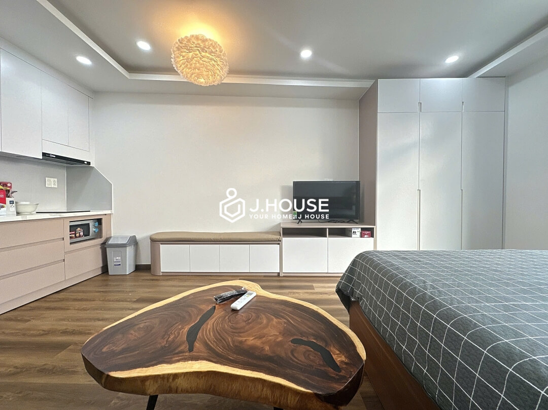 Bright studio apartment at Vo Apartment in Thao Dien, District 2, HCM