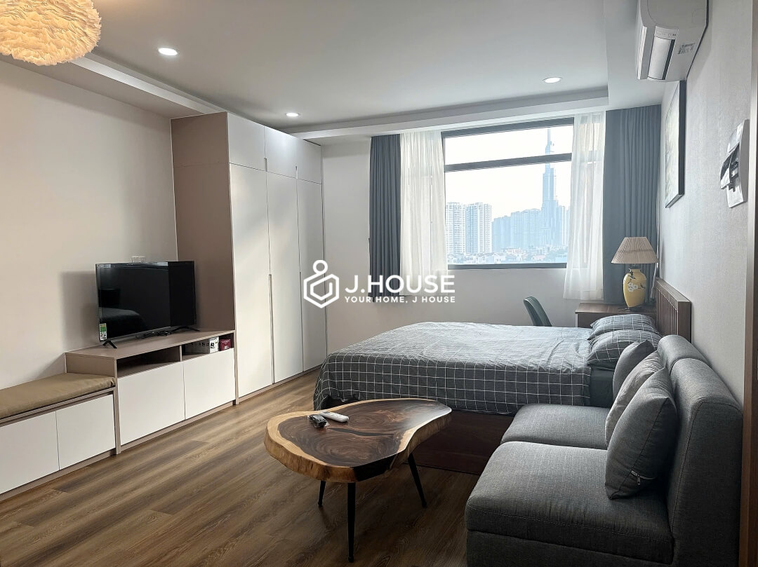 Bright studio apartment at Vo Apartment in Thao Dien, District 2, HCM