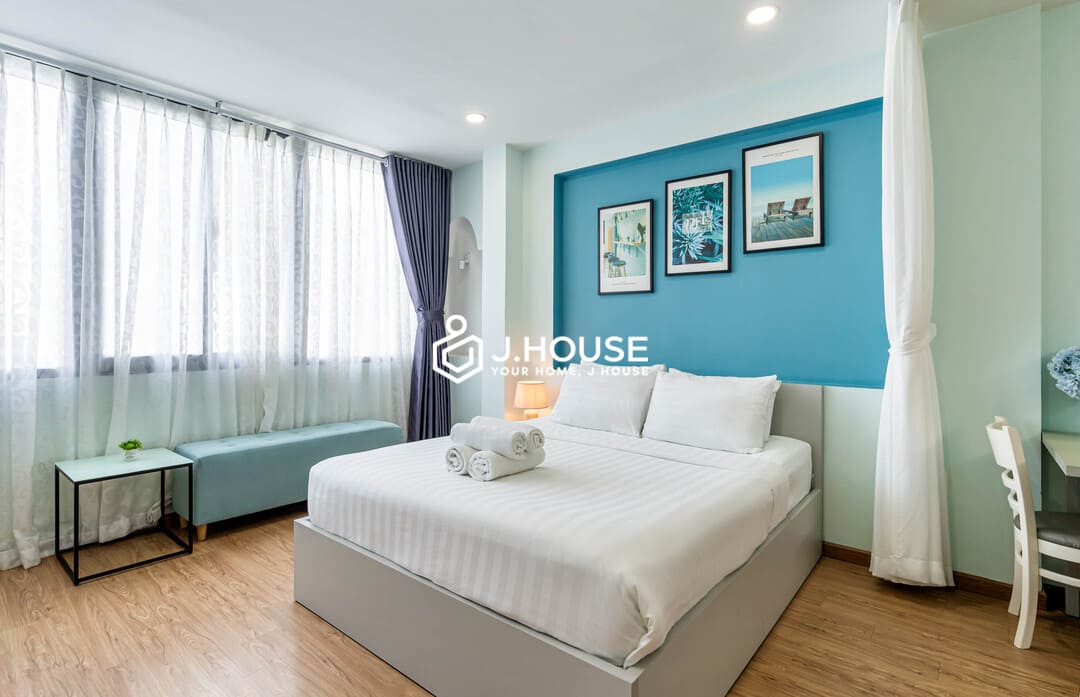 Modern serviced apartment for rent in the heart of District 1, HCMC