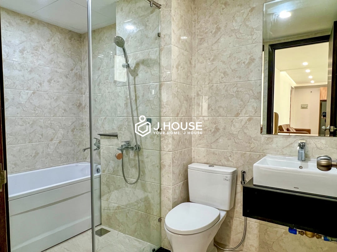 Studio apartment with balcony & bathtub at Phu My Apartment, Binh Thanh District
