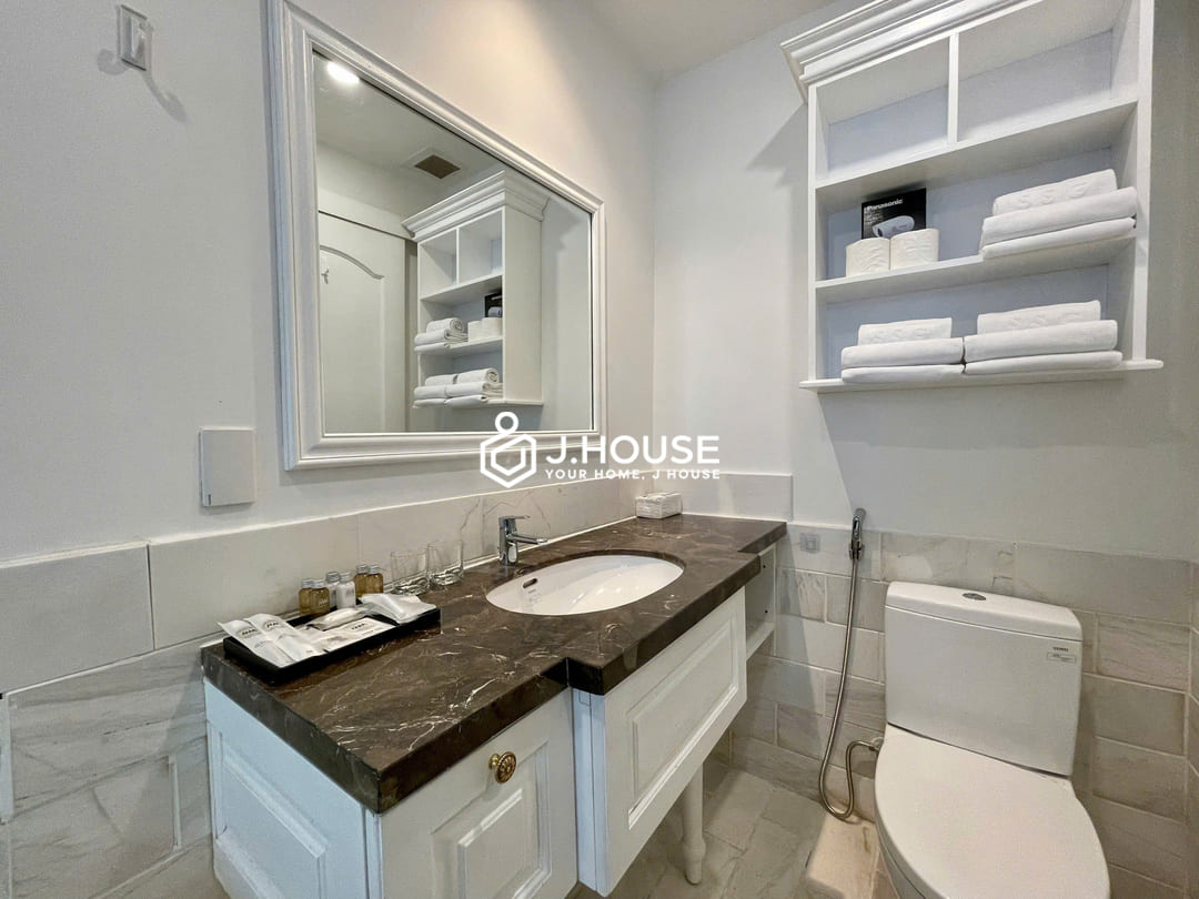 2br apartment with bathtub at Genuss Serviced Apartment, Thao Dien, District 2