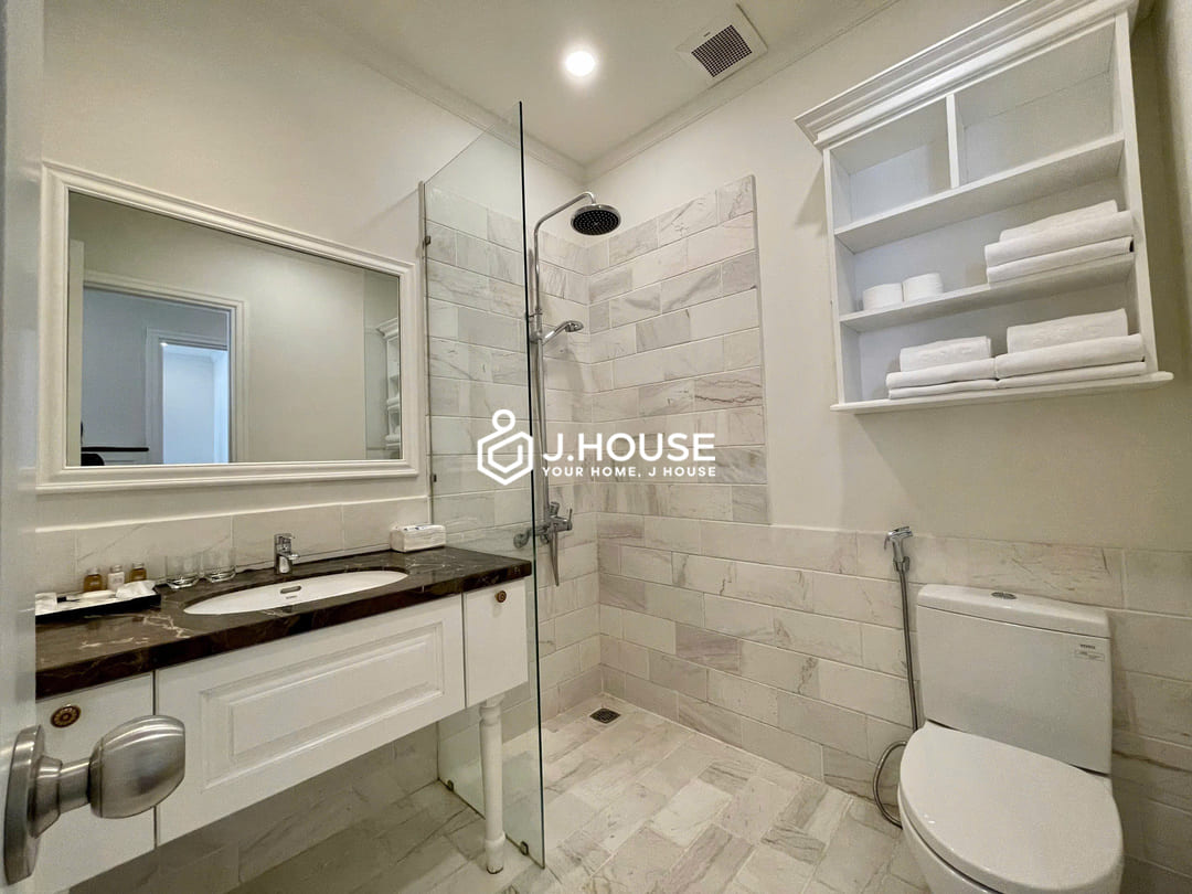 2br apartment with bathtub at Genuss Serviced Apartment, Thao Dien, District 2