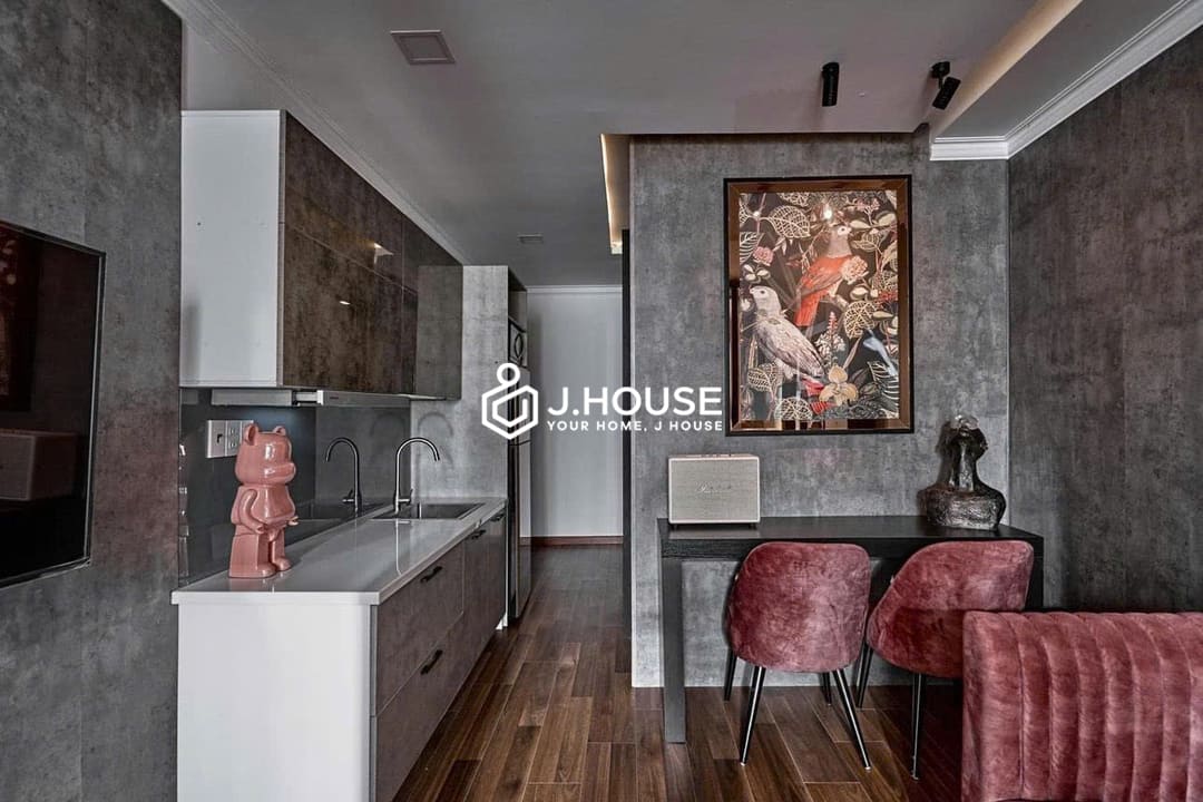 Modern 1br apartment with balcony at Lux Serviced Apartment, Tan Binh District
