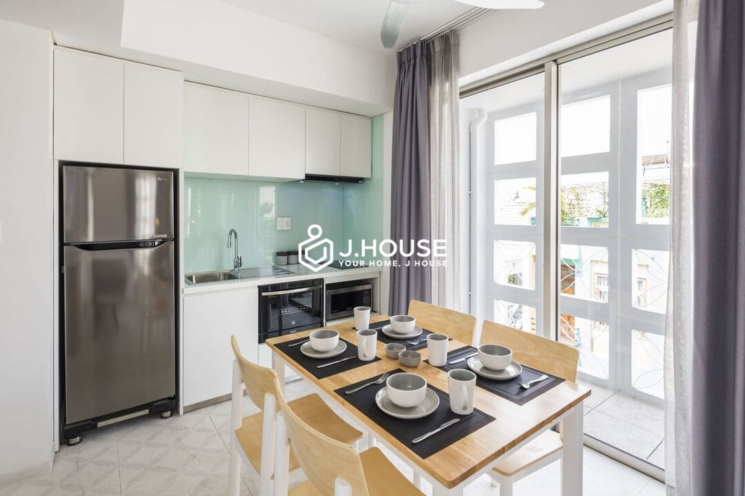 Rooftop 1br modern apartment for rent at CC Residence, Tan Binh District