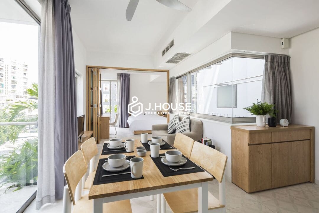 Rooftop 1br modern apartment for rent at CC Residence, Tan Binh District