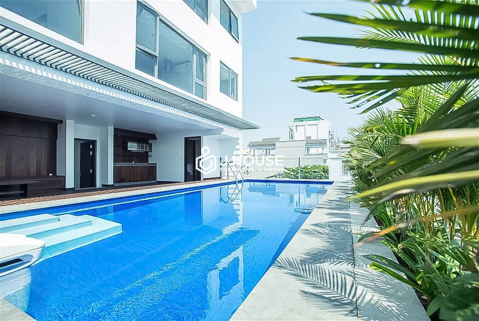 Serviced apartment next to the canal with pool in District 3, HCMC