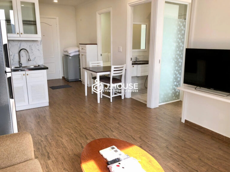 1br apartment with bathtub at Genuss Serviced Apartment, Thao Dien, District 2