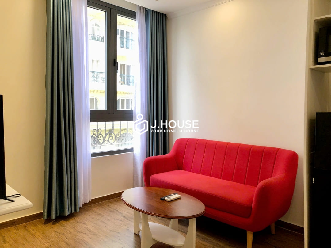 1br apartment with bathtub at Genuss Serviced Apartment, Thao Dien, District 2