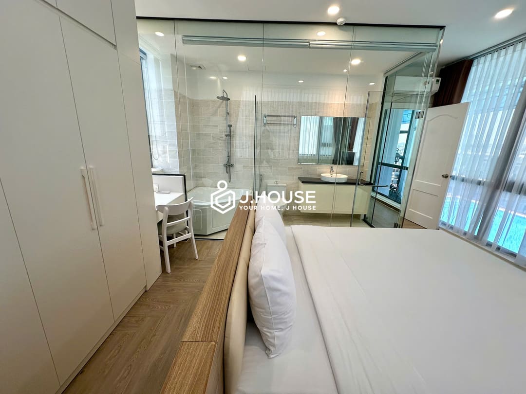 Mini Penthouse 2br Apartment with pool at Genuss Apartment, Thao Dien