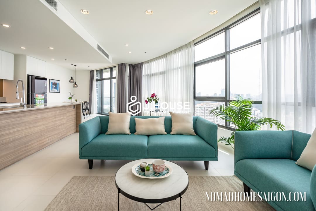 Modern 3br apartment, high floor, nice view at City Garden, Binh Thanh, HCMC