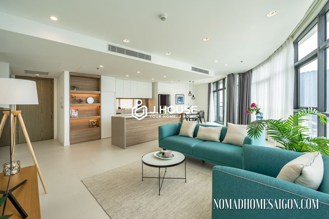 Modern 3br apartment, high floor, nice view at City Garden, Binh Thanh, HCMC