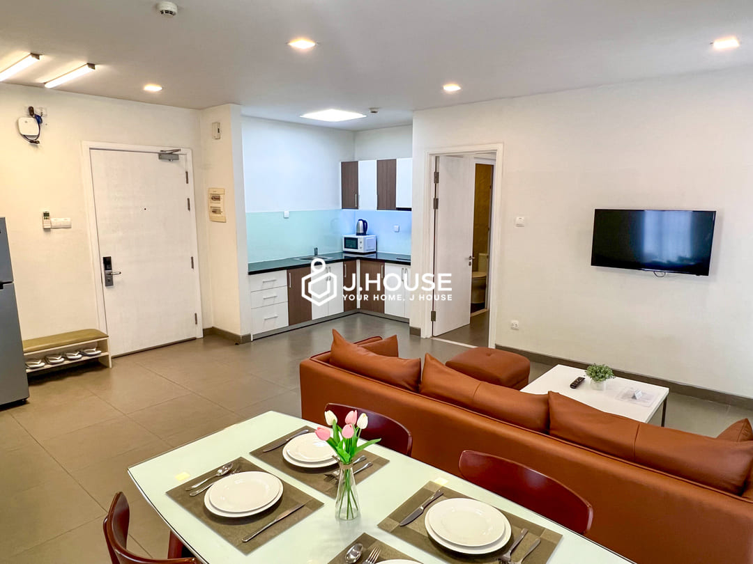 Spacious 2 br apartment for rent at Glenwood Suites, Thao Dien, District 2, HCMC