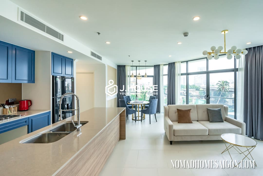 Spacious 2br apartment for rent at City Garden Binh Thanh, HCMC