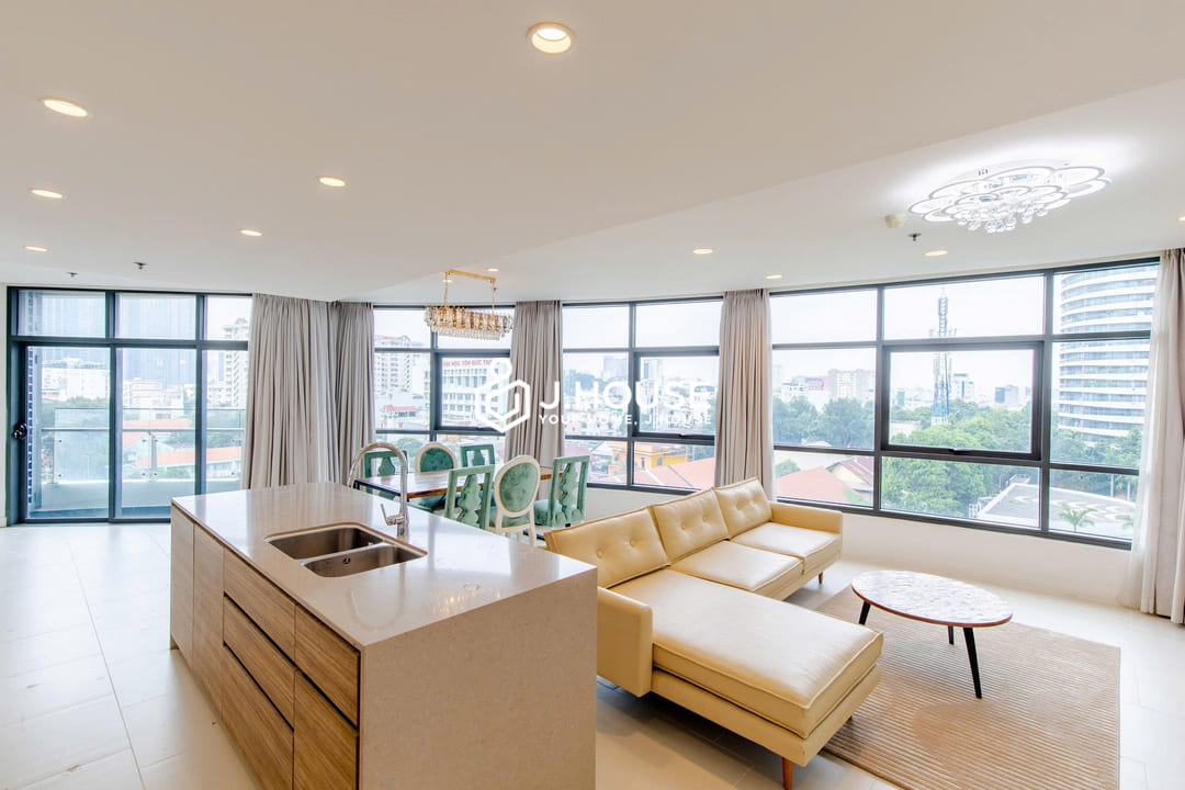 Spacious 3br apartment with pool view at City Garden Binh Thanh, HCMC