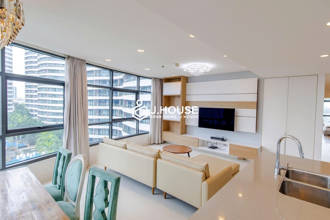 Spacious 3br apartment with pool view at City Garden Binh Thanh, HCMC