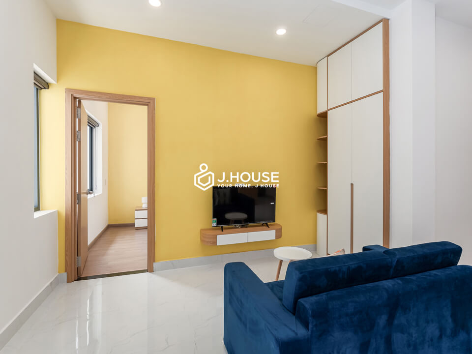 Spacious modern apartment for rent with backyard in Thao Dien, District 2