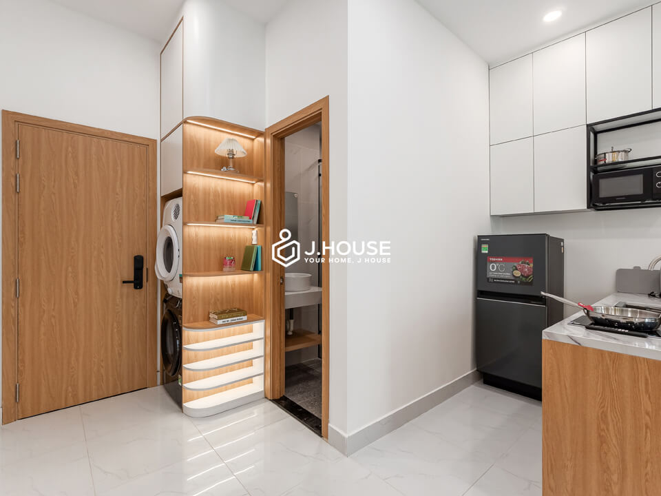 Spacious modern apartment for rent with backyard in Thao Dien, District 2