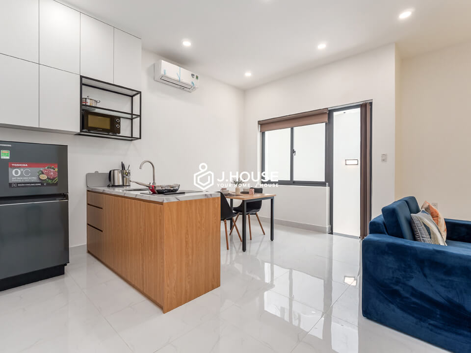 Spacious modern apartment for rent with backyard in Thao Dien, District 2