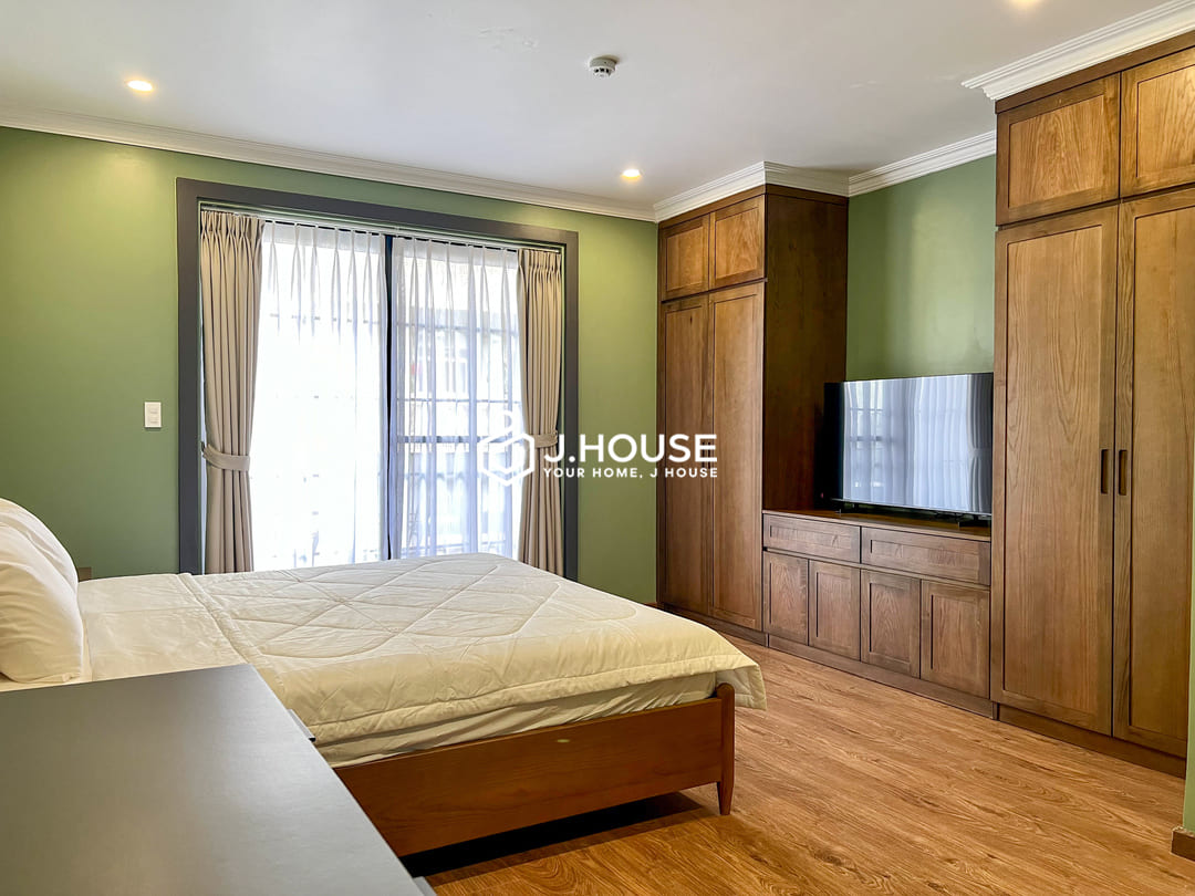 1br apartment for rent with balcony at Maison Verde, District 4, HCMC
