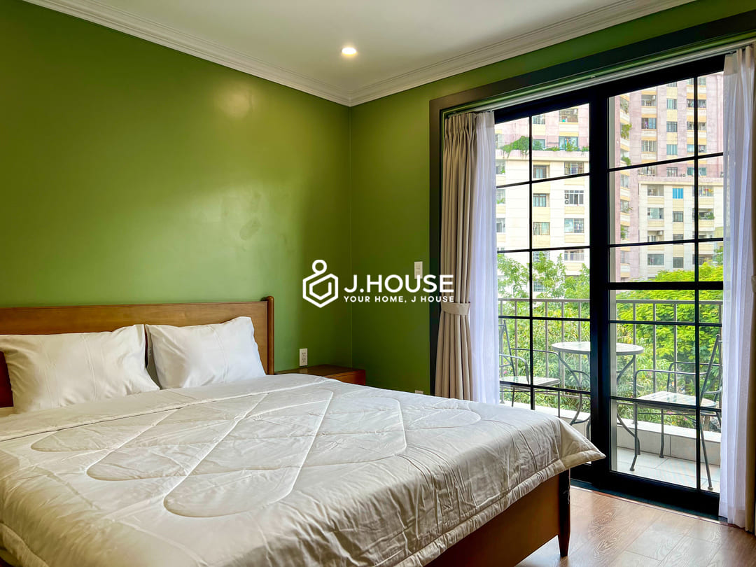 1br apartment for rent with balcony at Maison Verde, District 4, HCMC