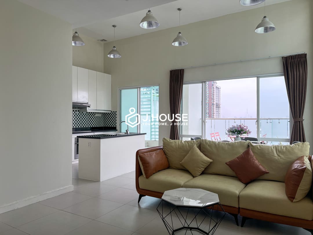 2 br penthouse with terrace at Glenwood Apartment, Thao Dien, District 2