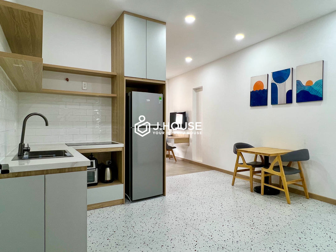 Fully furnished studio apartment for rent at VTS Residence, District 3, HCM-0