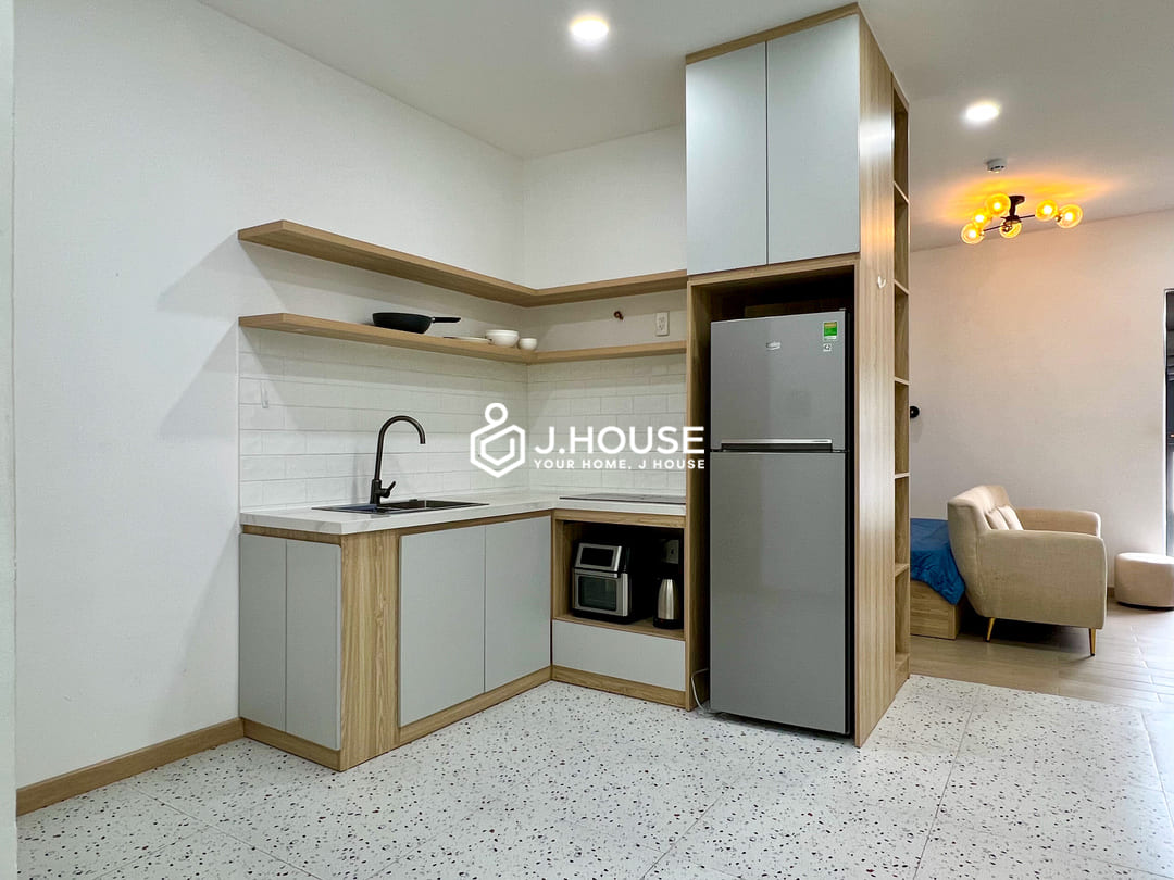 Fully furnished studio apartment for rent at VTS Residence, District 3, HCM-1