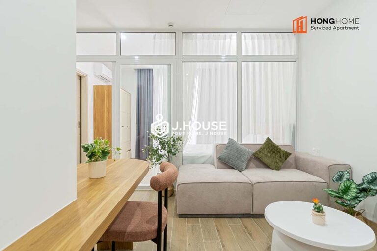 Bright 1-Bedroom Apartment for Rent - Nami Airport Building, Tan Binh 6 Modern 1 BR apartment at Nami Airport Building, Tan Binh District