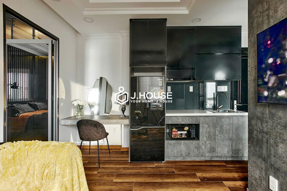 Modern 1br apartment with a window at Lux Residence, Tan Binh District-1