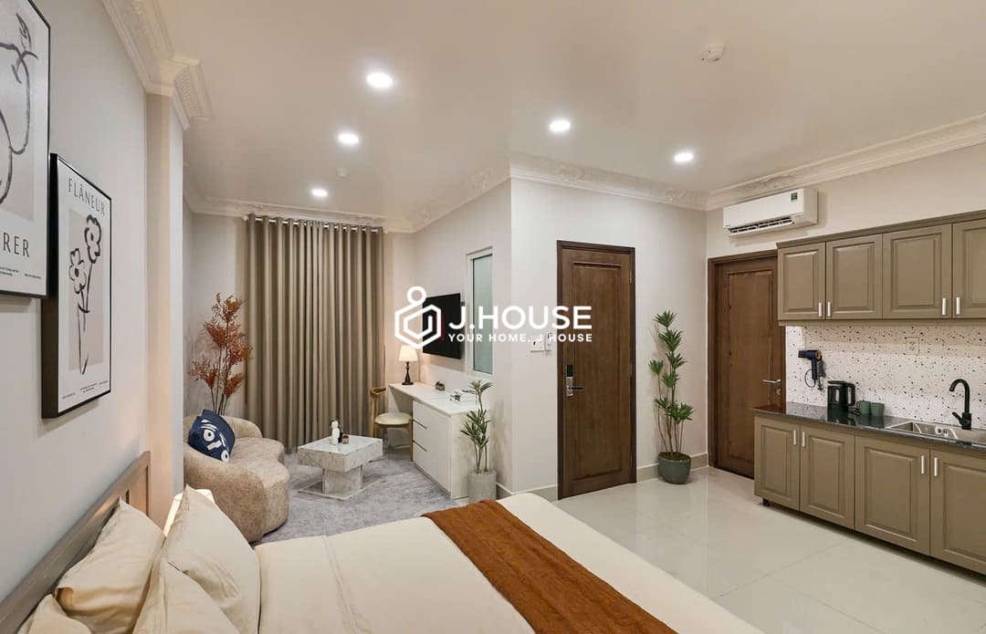 Modern studio apartment at Ares Airport Home, Tan Binh District, HCMC