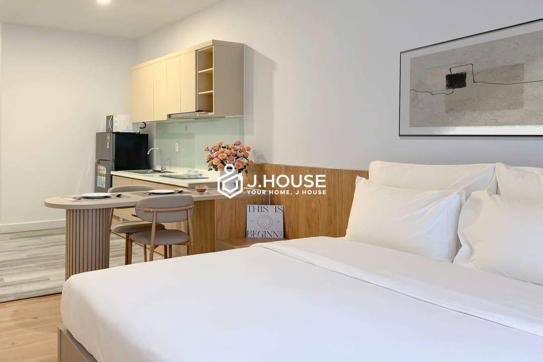 Nest DC Apartment District 3, HCMC- Bright Studio Apartment for rent in HCMC-1
