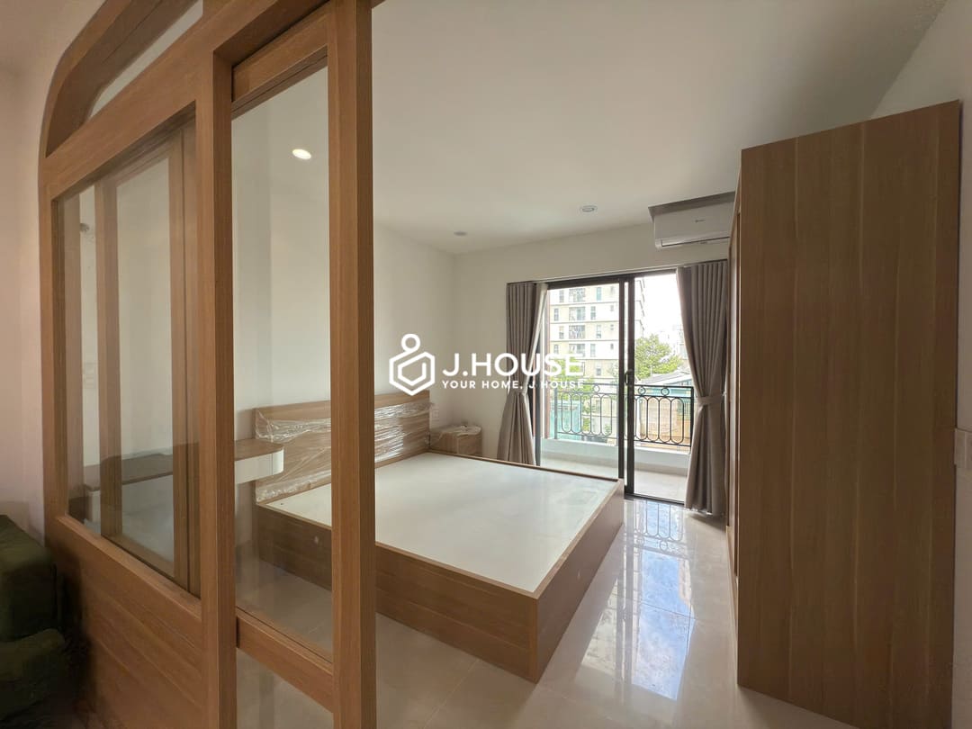 1br apartment for rent with a balcony and a washer at Joo House Thao Dien, HCMC-0