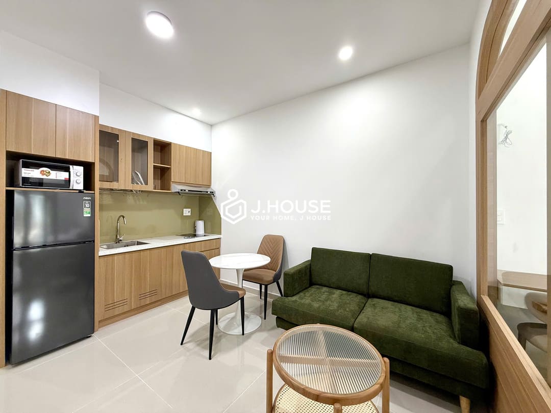 1br apartment for rent with a balcony and a washer at Joo House Thao Dien, HCMC