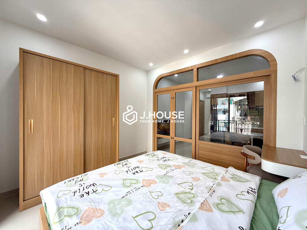 1br apartment for rent with a balcony and a washer at Joo House Thao Dien, HCMC