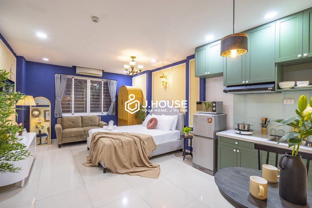 Adora studio apartment for rent on Ton That Tung Street, District 1, HCMC