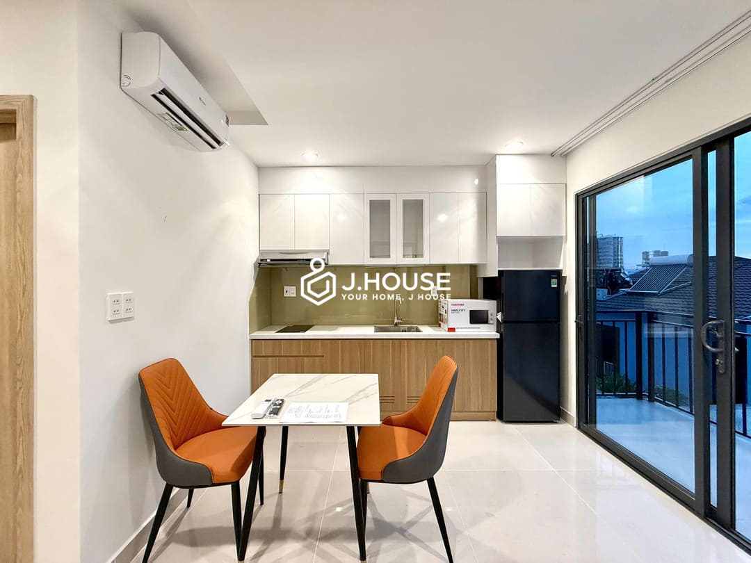 Modern 1br apartment for rent with a balcony and a washer at Joo House Thao Dien, HCMC-3