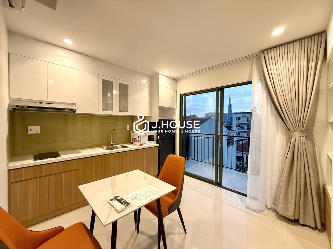 Modern 1br apartment for rent with a balcony and a washer at Joo House Thao Dien, HCMC-4