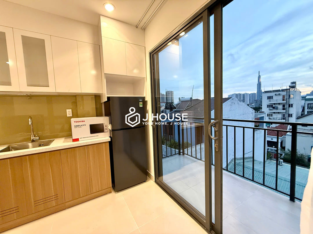 Modern 1br apartment for rent with a balcony and a washer at Joo House Thao Dien, HCMC-5