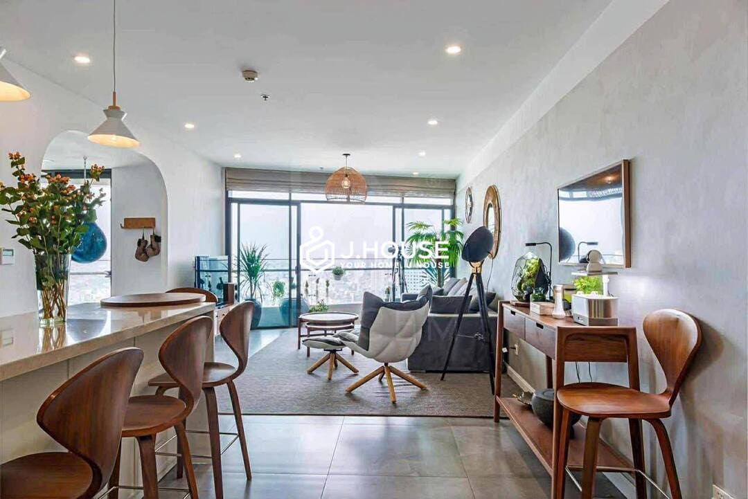 Modern 2br apartment for rent at City Garden Condos Binh Thanh, HCM