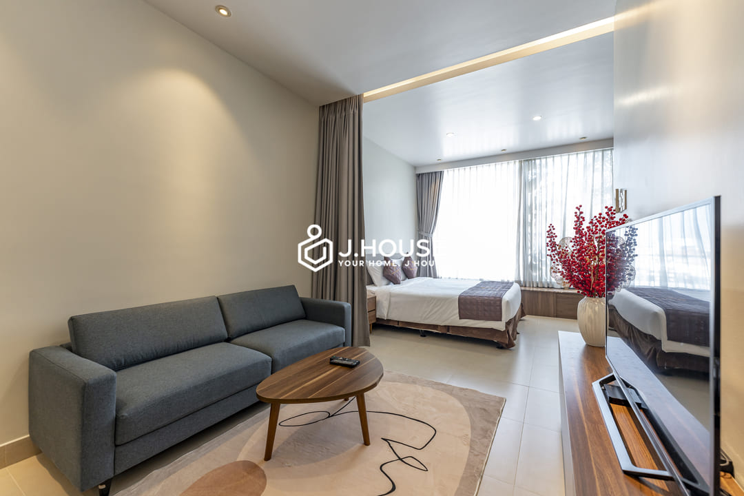 Modern & Spacious studio apartment for rent near the airport, Tan Binh District-0