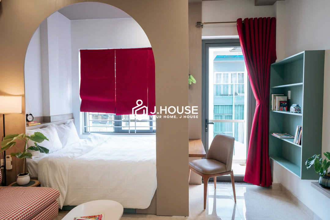 Modern apartment with balcony at GK INN, Phu Nhuan District, HCMC