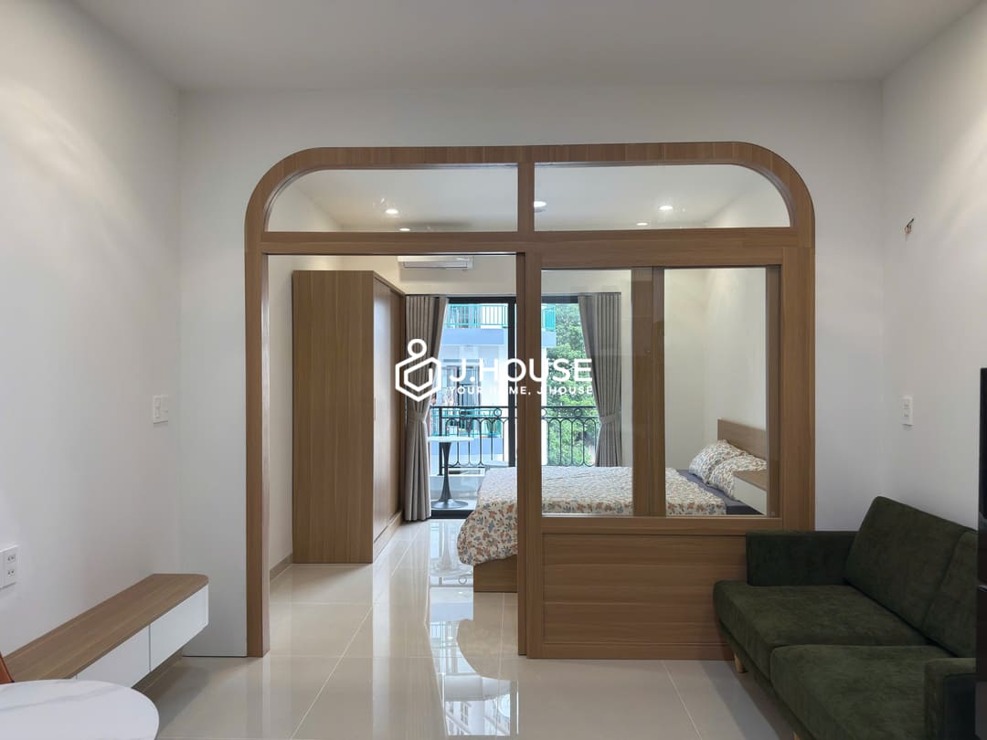 New 1br apartment for rent with a balcony and a washer at Joo House Thao Dien, HCMC-0