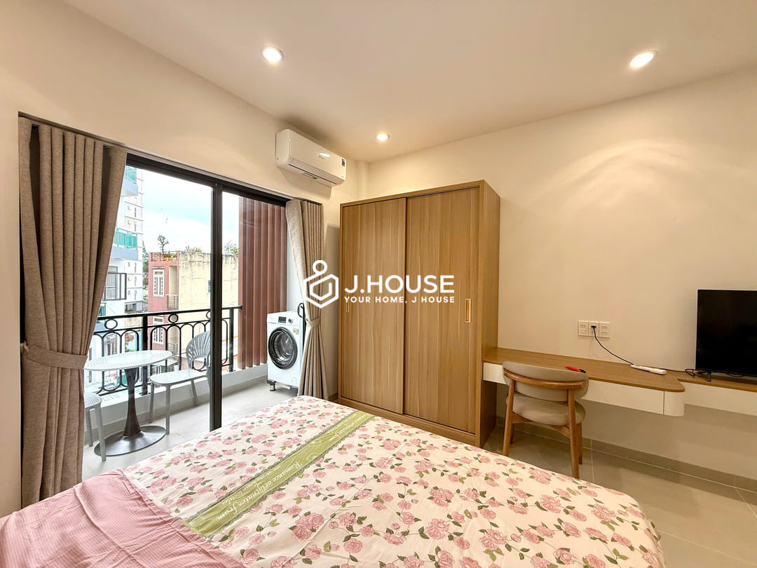 New apartment for rent with a balcony and a washer at Joo House Thao Dien, HCMC