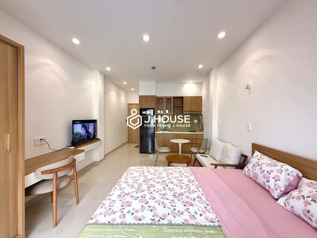 New apartment for rent with a balcony and a washer at Joo House Thao Dien, HCMC