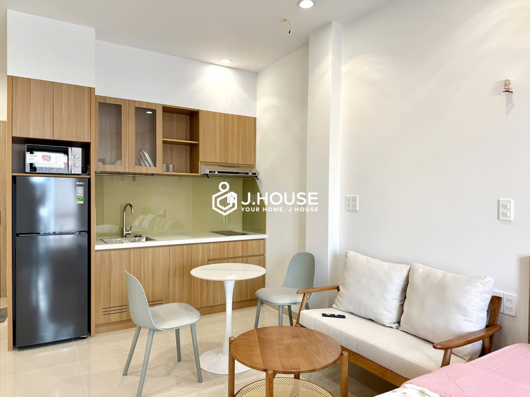 New apartment for rent with a balcony and a washer at Joo House Thao Dien, HCMC