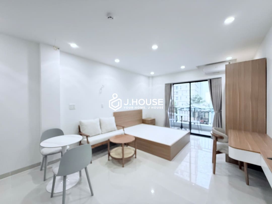New apartment for rent with a balcony and a washer at Joo House Thao Dien, HCMC