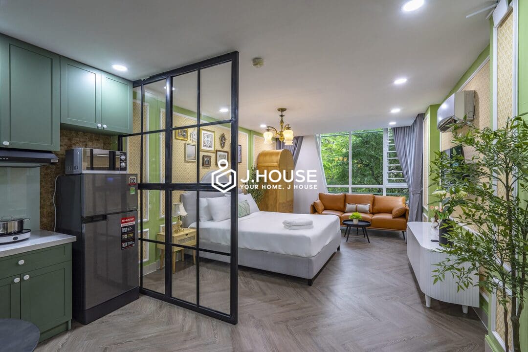 Santa studio apartment for rent in District 1, HCMC