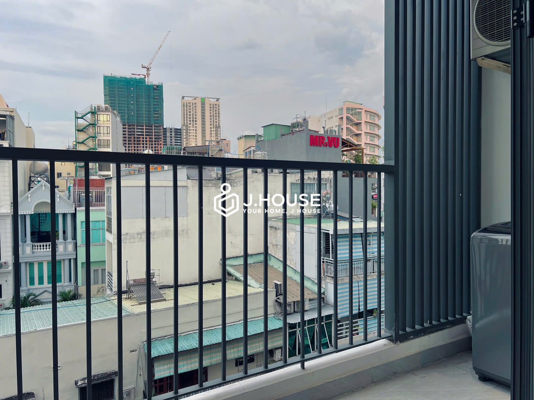 Serviced apartment for rent with balcony in District 1, HCMC-3