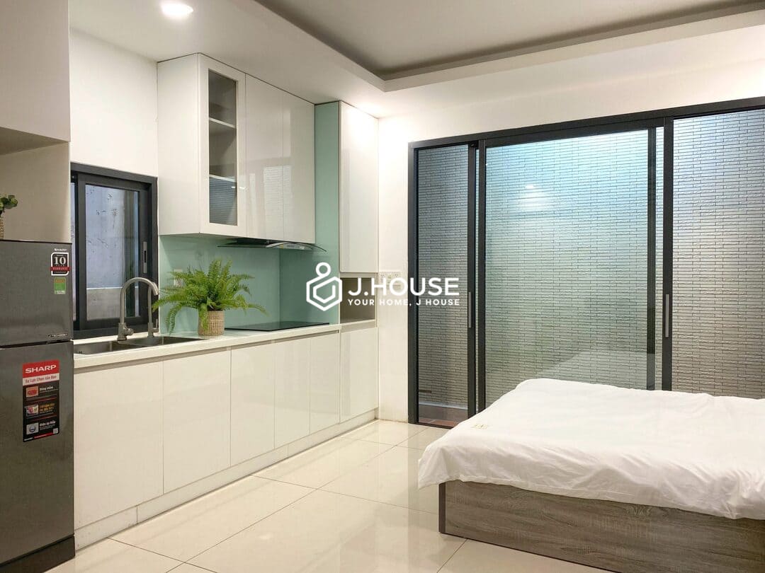 Affordable studio apartment for rent in District 5, HCMC - NTP Apartment
